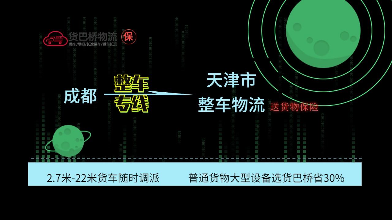 成都到天津整車