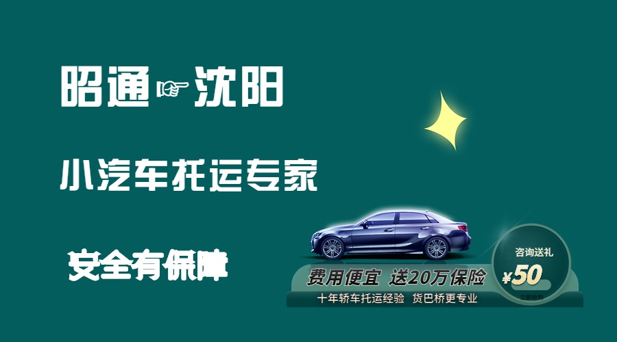 昭通到沈陽轎車托運