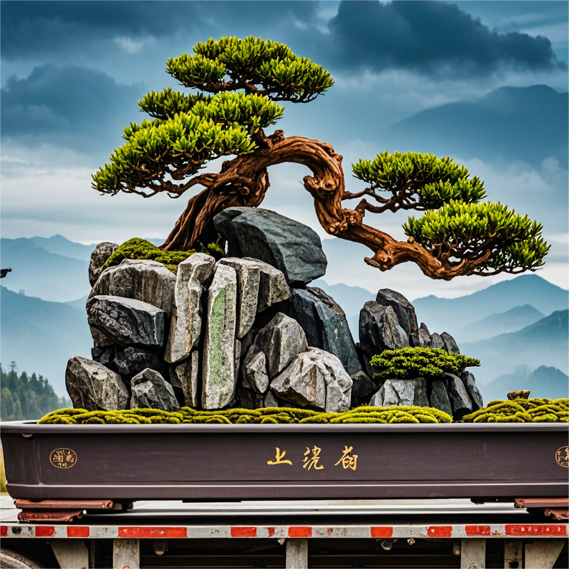 山石盆景運輸車輛