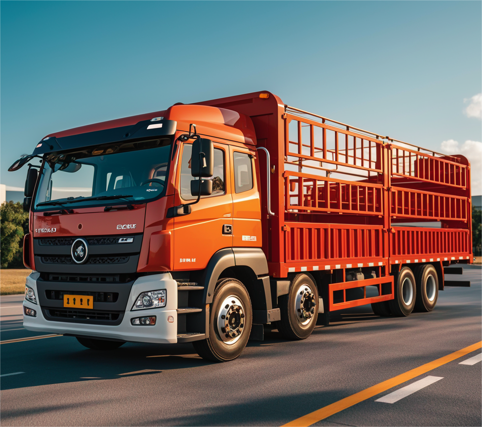 13米平板高欄車